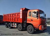 China DFD3318 camión volquete industrial, color rojo del camión de volquete de RHD/de LHD 375HP 8x4 fábrica