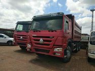 China Los camiones de volquete de la segunda mano del color rojo, los 2dos camiones volquete de mano GCC aprobaron fábrica