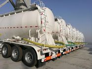 China Remolque blanco del petrolero del cemento del bulto del árbol 50m3 del camión 3 del tractor remolque para Cement Company fábrica