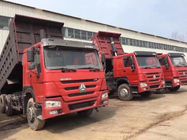 China El color rojo 336HP HOWO utilizó el volquete 6X4 de los camiones volquete con buenas condiciones fábrica