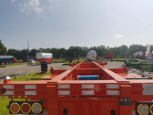 12m Semi remolque de esqueleto 40 pies Contenedor cerraduras de marco