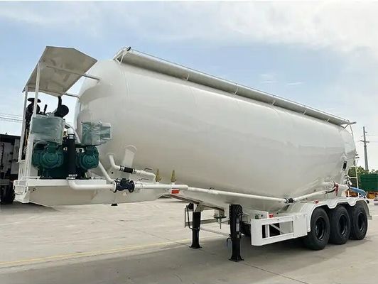 53 cbm tipo V Tanque de cemento a granel Cisterna de cemento a granel Semi remolque / camión cisterna de polvo seco